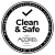 Selo Clean&Safe Preto (sem fundo) Selo Clean&Safe Preto (sem fundo)